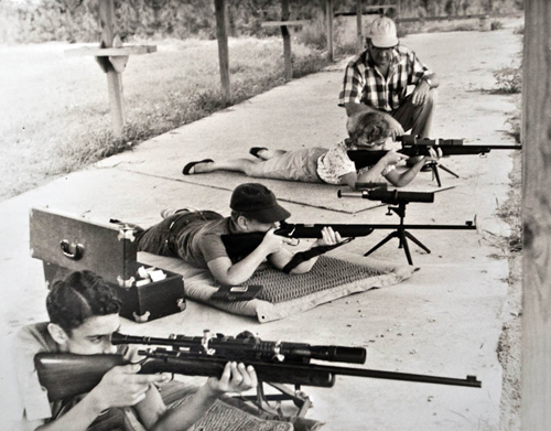 juniors shooting smallbore rifle competition