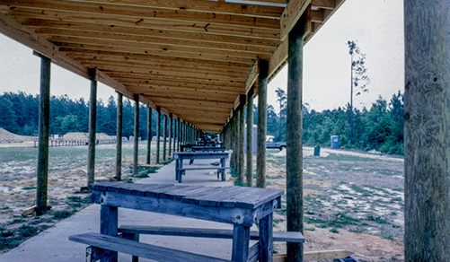 the firing line before the separating wall was built