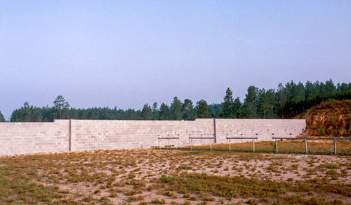 the framing process continues down to the rifle range