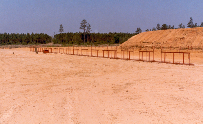 the 25 yard pistol targets with the motor installed
