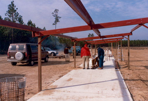 More framing is installed