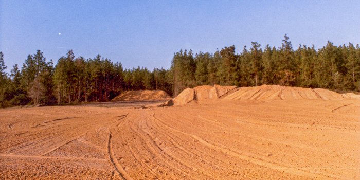 looking at the range from the future firing line