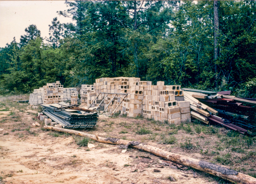 we even took the cinder blocks