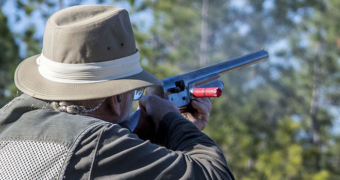 trap shooting with shell ejection