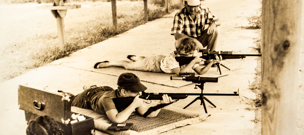 juniors learning to shoot smallbore rifles